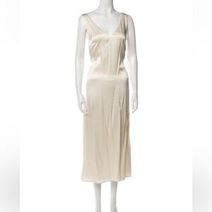 Elegant Cream Midi Dress